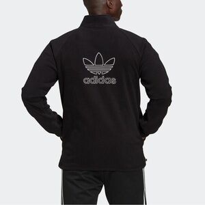 adidas originals Adicolor Classics Trefoil Teddy Fleece Jacket 'Black'